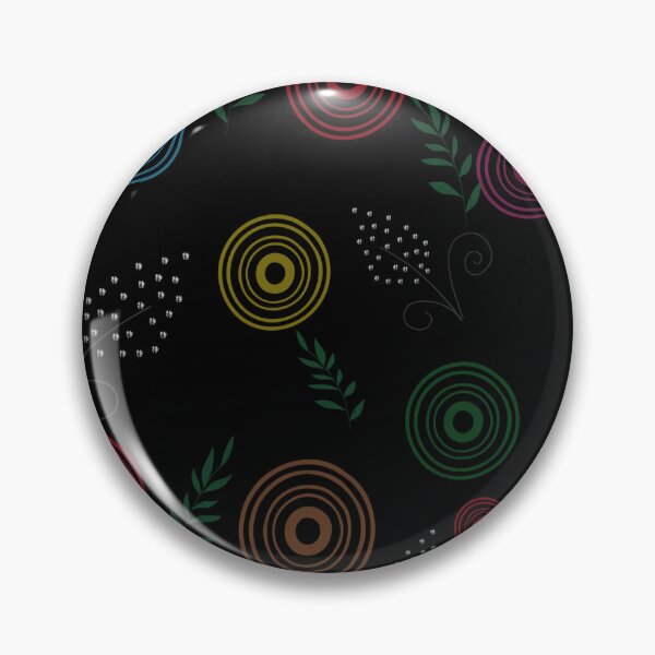 Item preview, Black background with rings and leaves designed and sold by PearlenePearls.