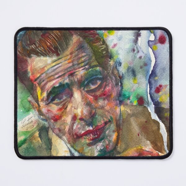 Item preview, HUMPHREY BOGART watercolor portrait .1 designed and sold by lautir.
