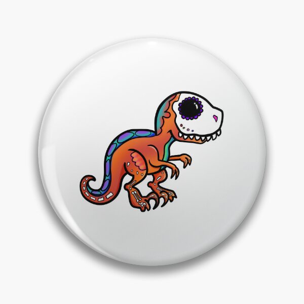 Item preview, Day of the Dead inspired Sugar Skull Raptor designed and sold by Fr0mtheMachine.