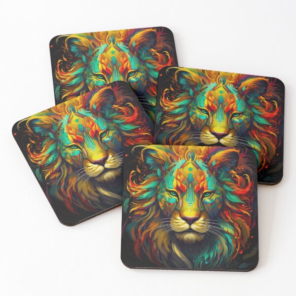 Item preview, Lion in amazing colors designed and sold by Tedos7.