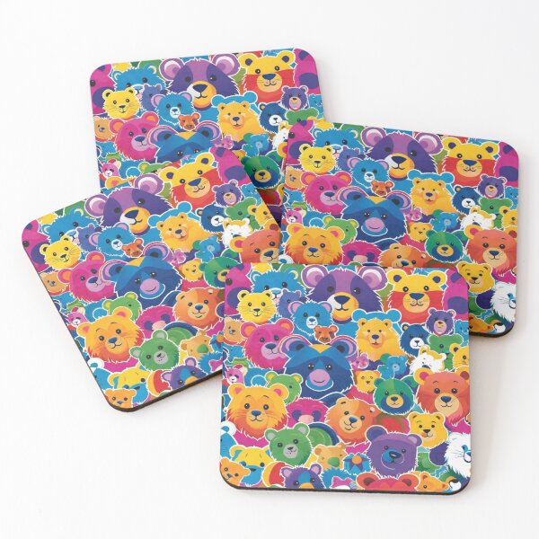 Item preview, Colourful bears cute art designed and sold by Gihan57.