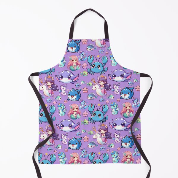 Item preview, Cute Mermaid Princess and Unicorn Seahorse (Purple) designed and sold by andydavistech.