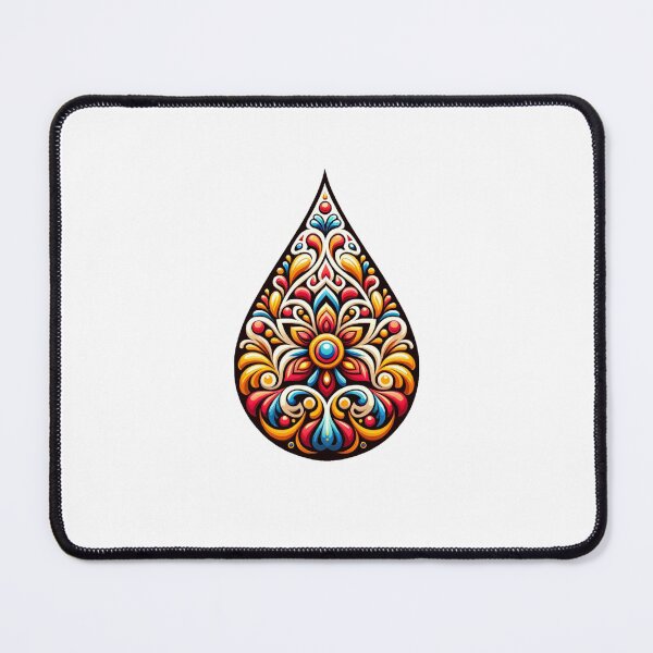 Item preview, colorful drop inspired by traditional Russian art designed and sold by VoilaPrint.