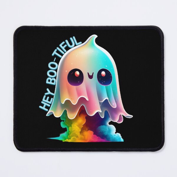 Item preview, HEY BOO-TIFUL Rainbow Sheet Ghost Halloween Design designed and sold by JaydedArt.