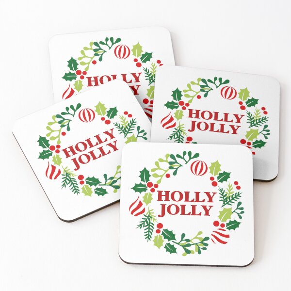 Item preview, Holly Jolly Christmas Wreath designed and sold by OscarAndOphelia.
