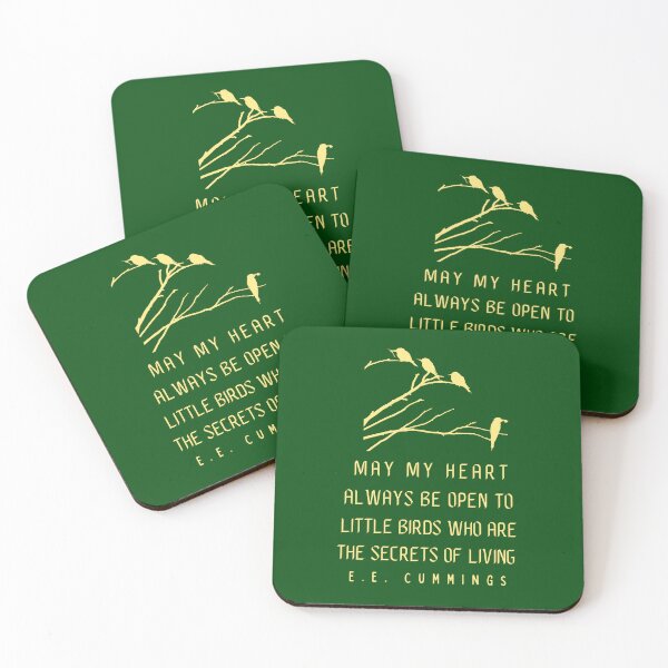 Item preview, E. E. Cummings: May my heart always be open to littlebirds who are the secrets of living designed and sold by artbleed.