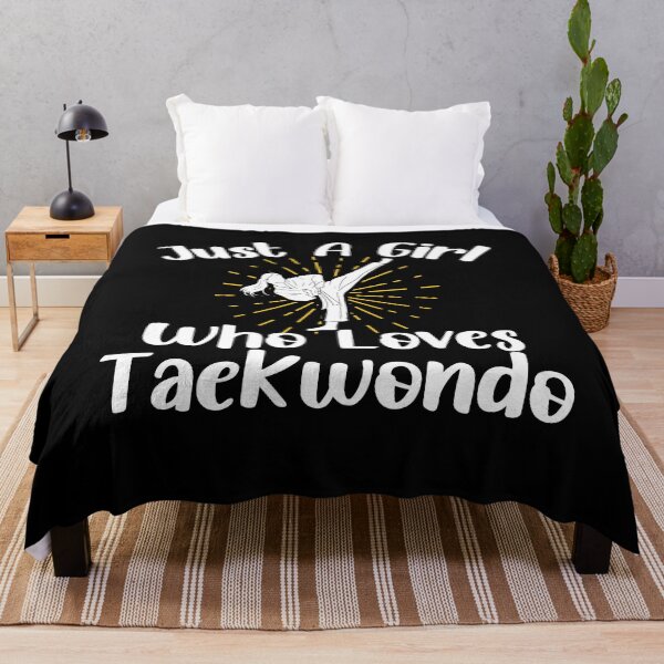 Item preview, just a girl who loves Taekwondo  - Funny Taekwondo Girl designed and sold by nubiguru.