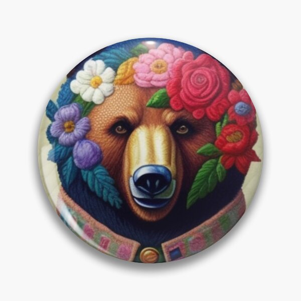 Artikelvorschau, Bear to be different florales Quilt-Design entworfen und verkauft von Roxburylane.