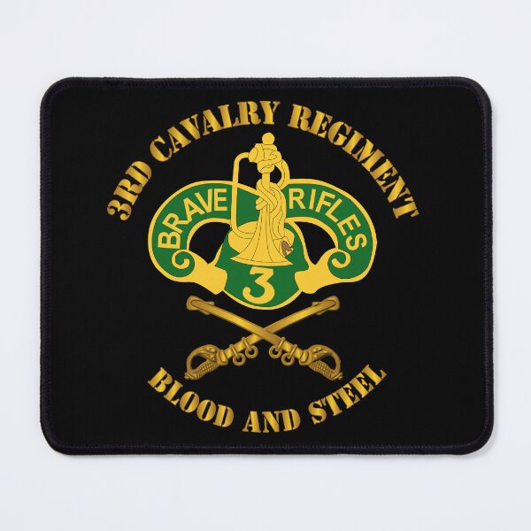Item preview, Army - 3rd Cavalry Regiment DUI - Blood and Steel designed and sold by Military Insignia Products.