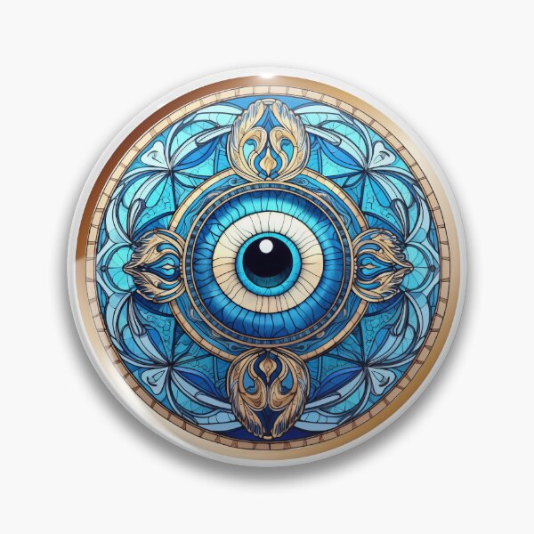 Artikelvorschau, Evil Eye Buntglas entworfen und verkauft von OutbreakDesigns.