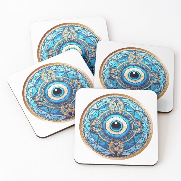Artikelvorschau, Evil Eye Buntglas entworfen und verkauft von OutbreakDesigns.