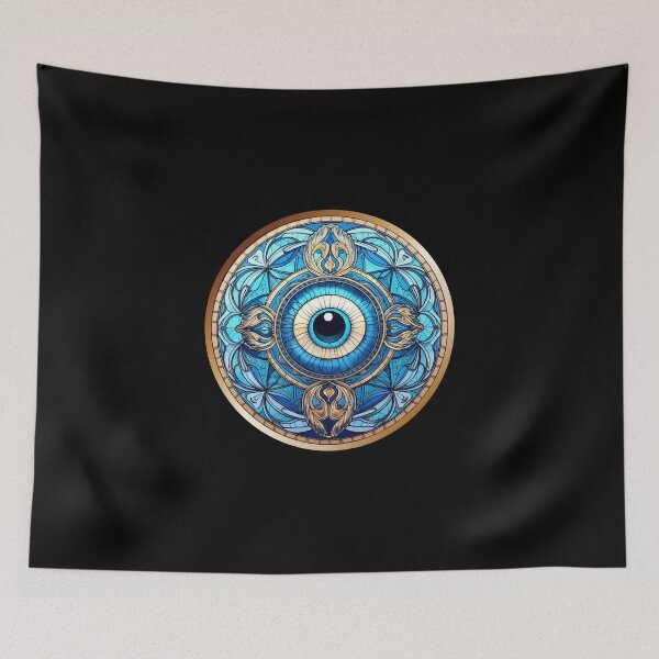 Artikelvorschau, Evil Eye Buntglas entworfen und verkauft von OutbreakDesigns.
