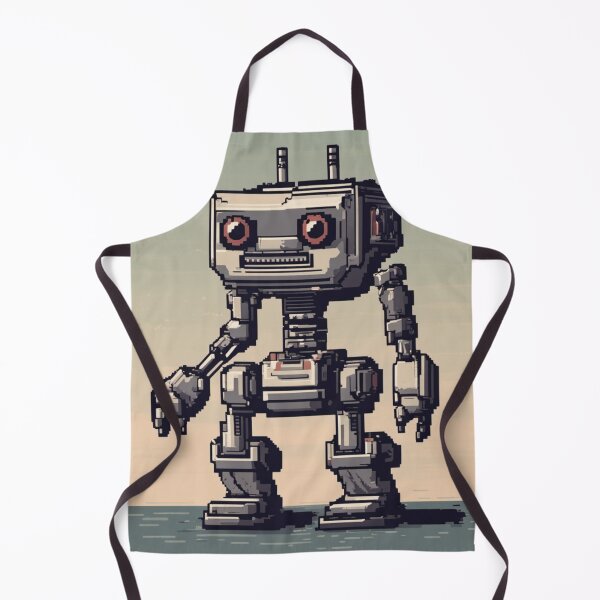 Artikelvorschau, Retro 8bit Roboter entworfen und verkauft von TheOmiverse.