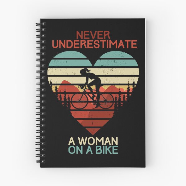 Item preview, Never Underestimate a Woman on a Bike designed and sold by aiveohgraphics.