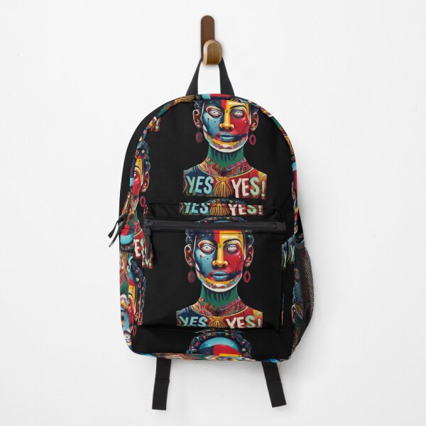 Item preview, Beautiful woman full of colors with the inscription Yes. Votes for women designed and sold by ArtFeverShop.
