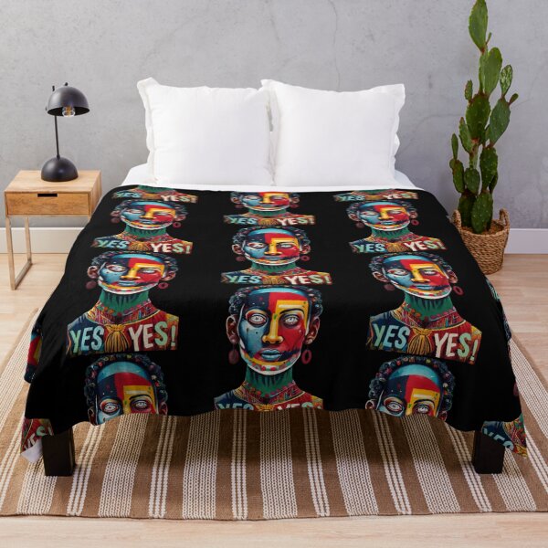Item preview, Beautiful woman full of colors with the inscription Yes. Votes for women designed and sold by ArtFeverShop.