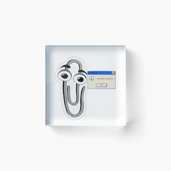 Item preview, clippy assistant task failed sucessfuly 20's nostagia designed and sold by sonizma.