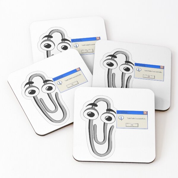 Item preview, clippy assistant task failed sucessfuly 20's nostagia designed and sold by sonizma.