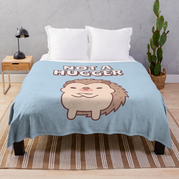 Item preview, Funny Grumpy Hedgehog Not A Hugger designed and sold by rustydoodle.