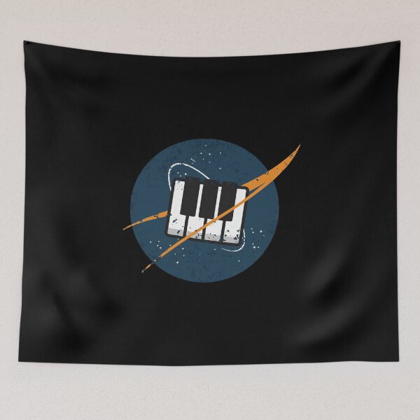 Item preview, Piano Keys Space Vintage designed and sold by orlumbuspirate.