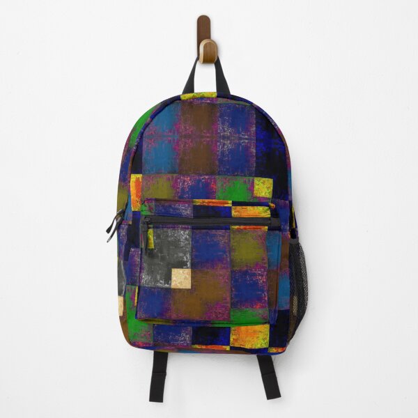 Item preview, Beautiful bright textured grunge acrylic multi-colored patchwork designed and sold by ArtistSunny.