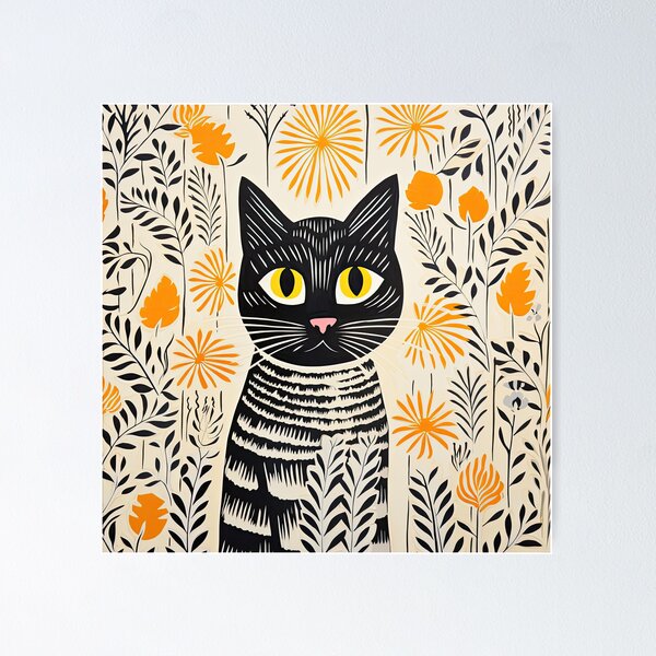 Item preview, Black and White Cat designed and sold by Ebuch007.