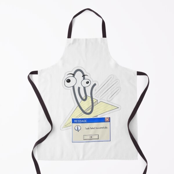 Item preview, clippy riding paper plane office assistant task failed sucessfuly 20's nostagia designed and sold by sonizma.