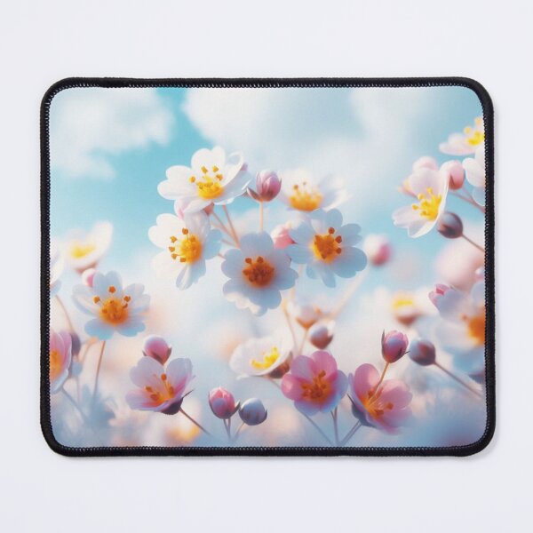 Item preview, Flowers blue background  designed and sold by Gihan57.