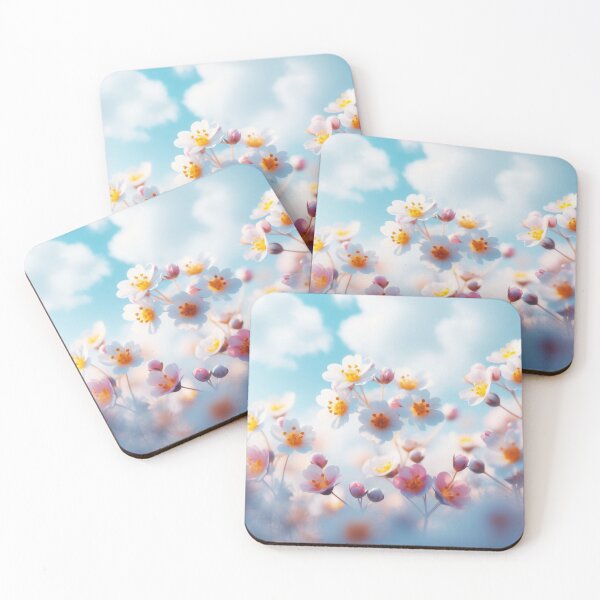 Item preview, Flowers blue background  designed and sold by Gihan57.