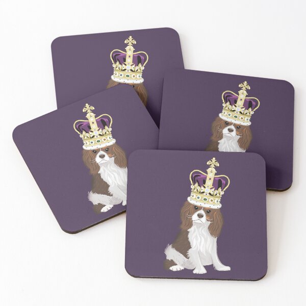 Item preview, King Charles Spaniel Dog with Royal Crown designed and sold by Treasure Kat.