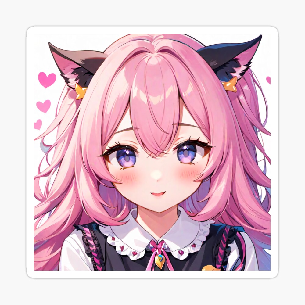 UwU Anime Cat Girl Pink Hair