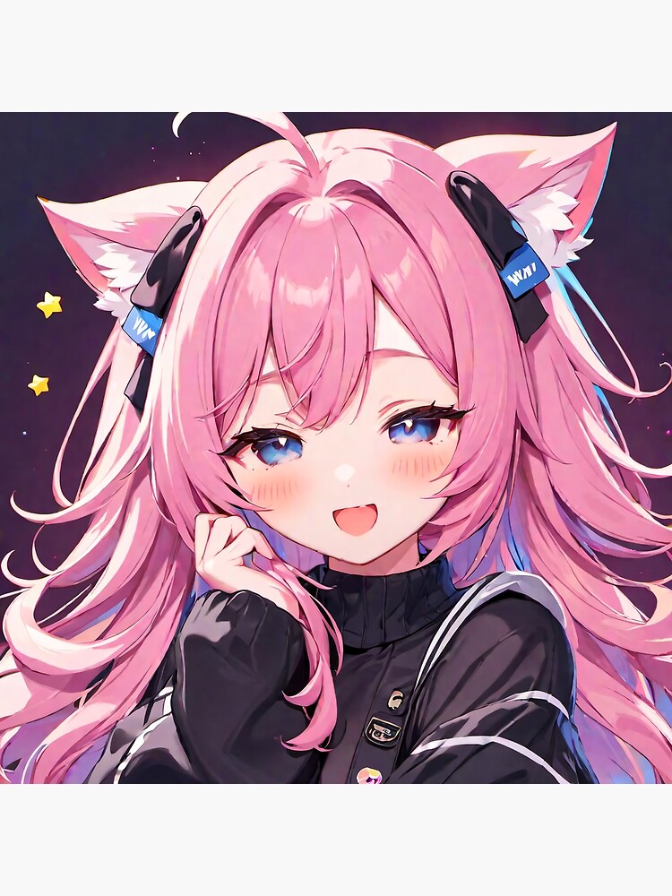 UwU Anime Cat Girl Pink Hair Poster for Sale by HQualityClothes