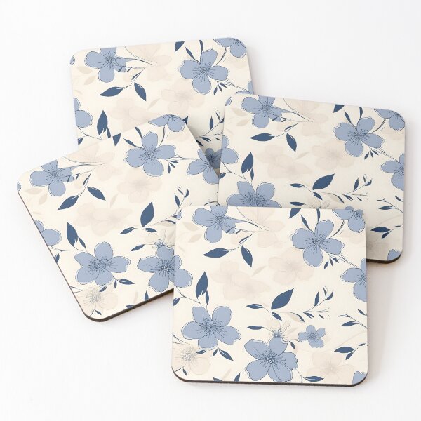 Item preview, Watercolour Blue Floral designed and sold by sakurashorty.