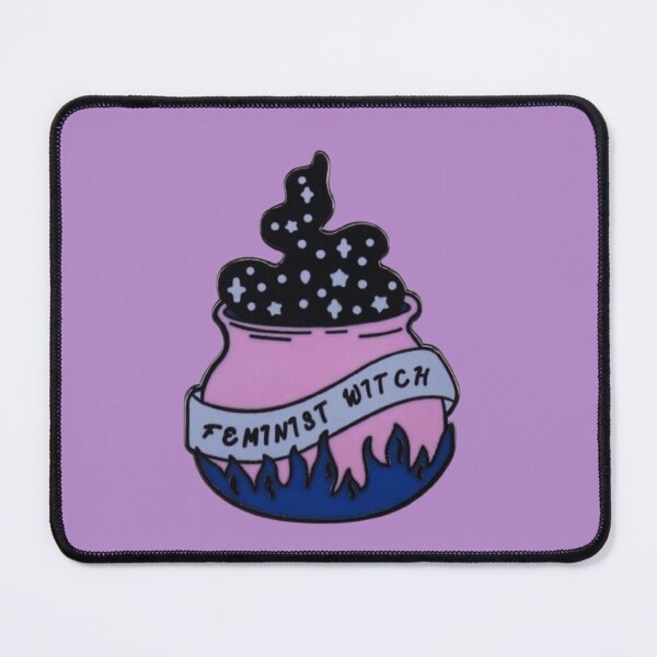 Item preview, feminist witch designed and sold by BrontesWhimsyStore.