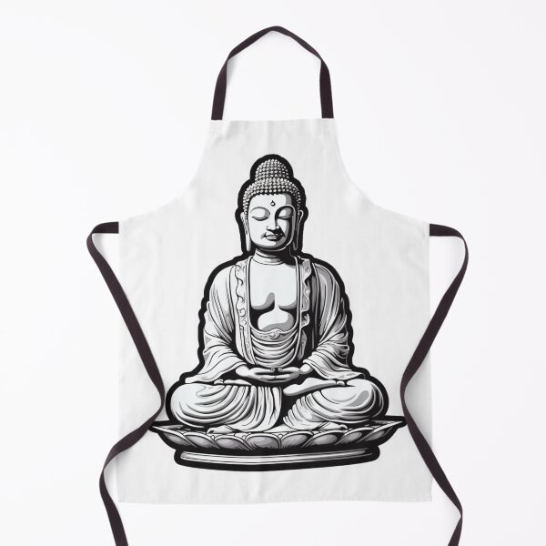 Item preview, Buddha Black White , Digital Art, buddha Modern art 3D designed and sold by MartynGrey.