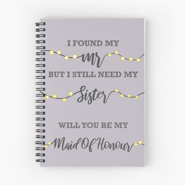 Item preview, Maid of Honour proposal card for sister designed and sold by Grundy00.