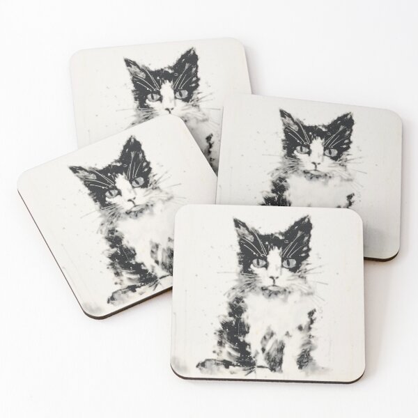 Item preview, Black and White Cat designed and sold by Ebuch007.