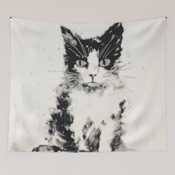 Item preview, Black and White Cat designed and sold by Ebuch007.