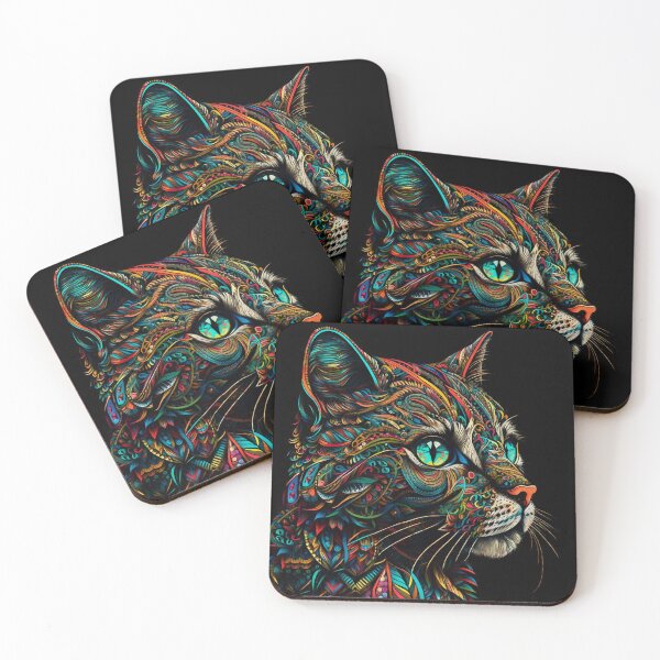 Item preview, Colorful Tabby Cat Profile designed and sold by Peggy Collins.