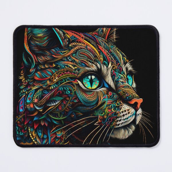 Item preview, Colorful Tabby Cat Profile designed and sold by Peggy Collins.