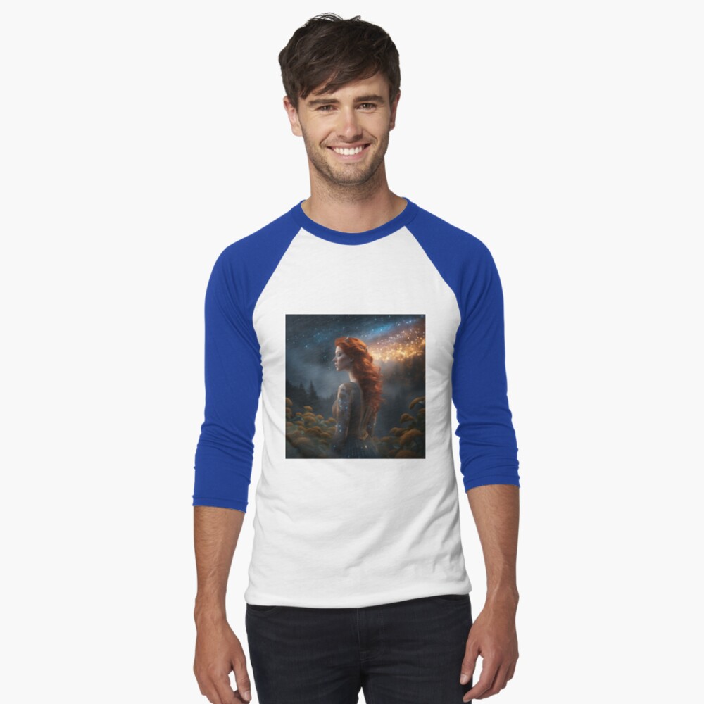 Item preview, Baseball ¾ Sleeve T-Shirt designed and sold by PurplePeacock.