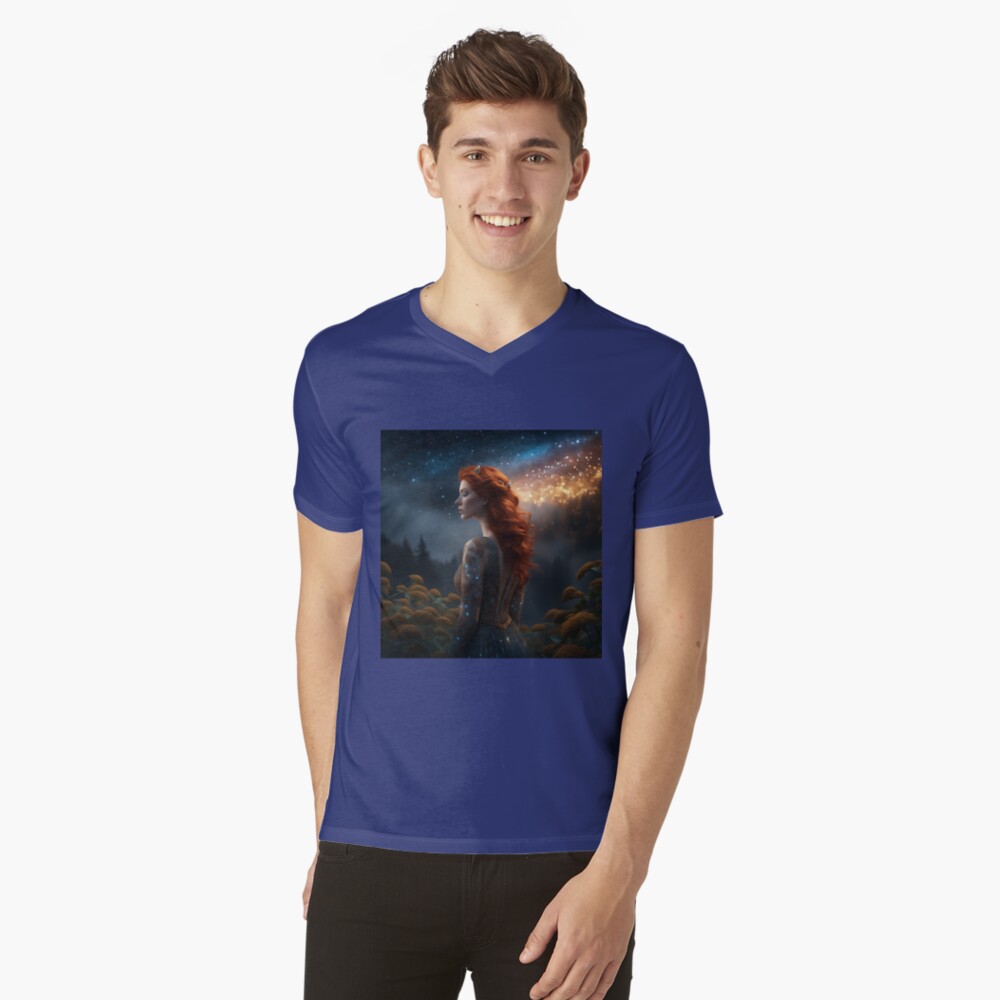 Item preview, V-Neck T-Shirt designed and sold by PurplePeacock.