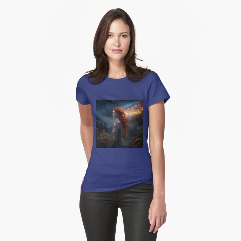Item preview, Fitted T-Shirt designed and sold by PurplePeacock.