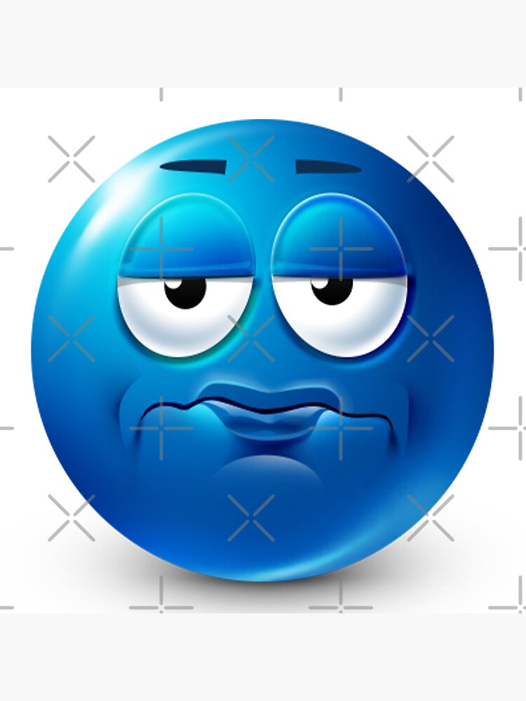 blue roblox emoji Poster for Sale by goon-street