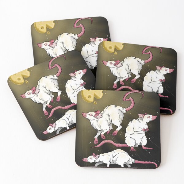 Item preview, Pink Rats Under a Cheesy Moon designed and sold by pinkart666.
