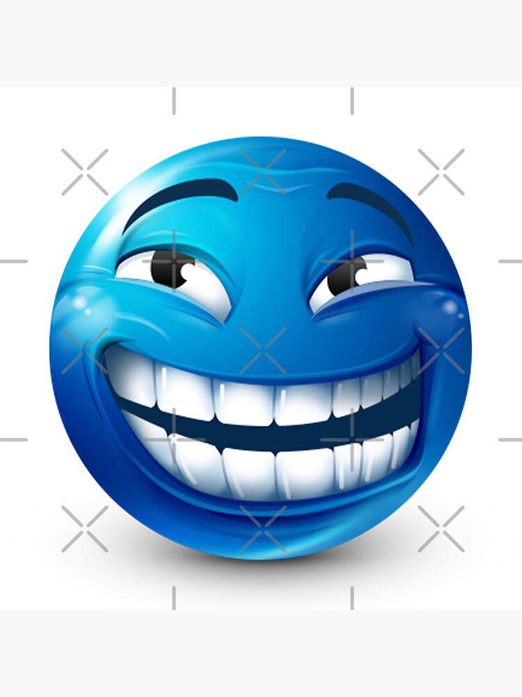 blue roblox emoji Magnet for Sale by goon-street