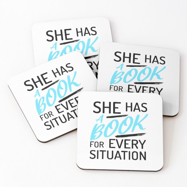 Item preview, She Has A Book For Every Situation Black designed and sold by PMCreative.