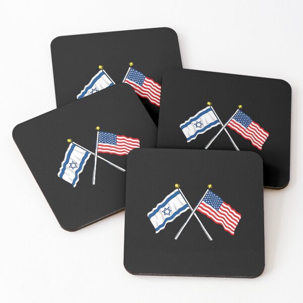 Item preview, USA and Israel Waving Flags Stand with Israel designed and sold by RebelsErickson.