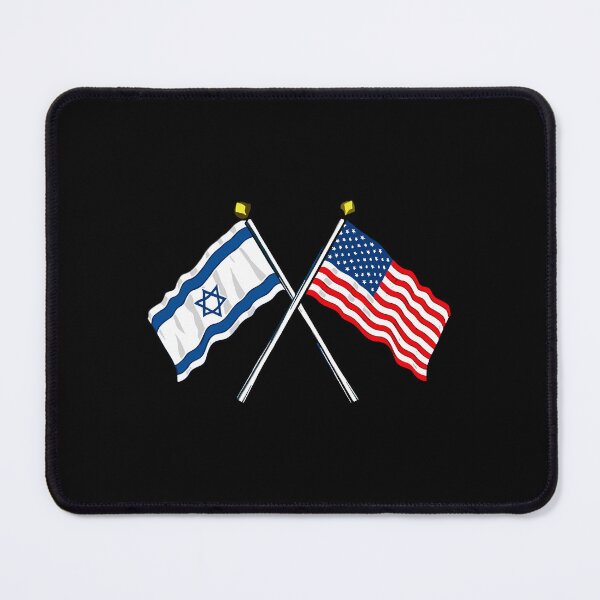 Item preview, USA and Israel Waving Flags Stand with Israel designed and sold by RebelsErickson.