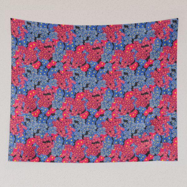 Item preview, Red and Blue Floral designed and sold by MitaDreamDesign.